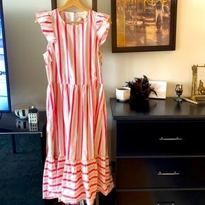 Kate spade stripes midi dress